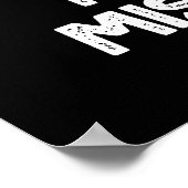 Vleeslamjes maken geen mis-steaks Voedsel donkerbr Poster (Hoek)