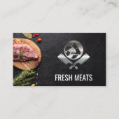 vleesmolen | Metallic Chef Logo Visitekaartje (Voorkant)