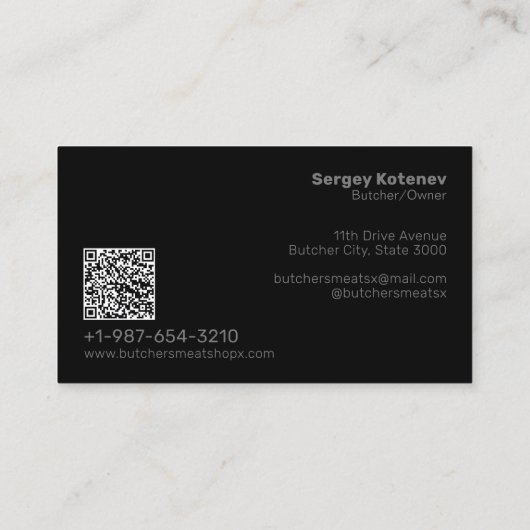vleesmoten-slagersvlees-Visitekaartje Visitekaartje (Achterkant)