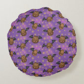 Vleesmuizen baby zwarte ronde gothic rond kussen (Achterkant)