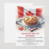 Vleespastei Feest met Rustieke Charme | Canada Dag Kaart (Voorkant / Achterkant)