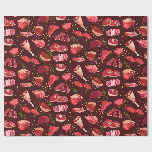 Vleespatroon Cadeaupapier (Vlak)