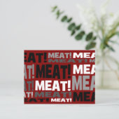 Vleesproduct Briefkaart (Staand voorkant)