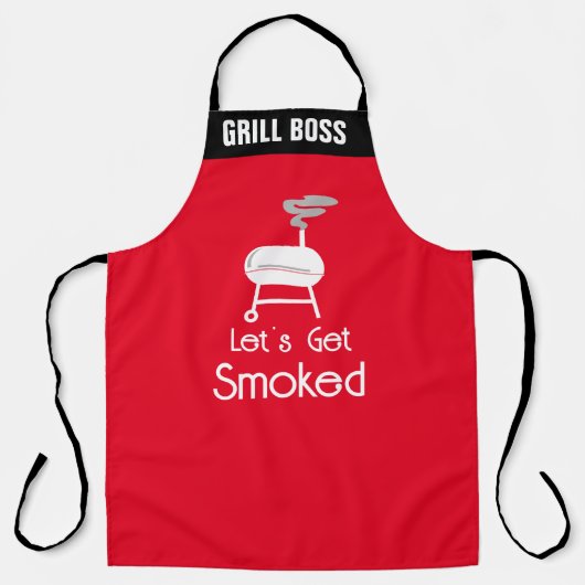 Vleesrokers, BBQ Gezegden Schorten, Funny BBQ Smok Schort (Voorkant)