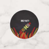 Vleesschuinders BBQ Cook Out Party Picnic Confetti (Kleine voorkant)