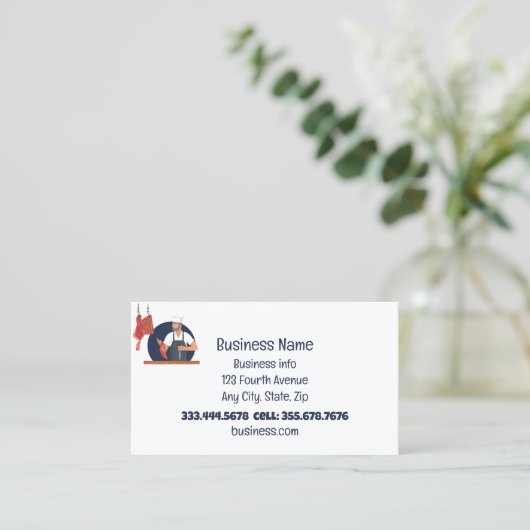 Vleessnijmachine Visitekaartje (Staand voorkant)