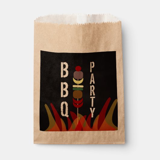 Vleesspies BBQ Kookfeest Bedankzakje (Voorkant)