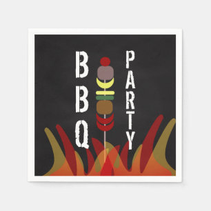 Vleesspies BBQ Kookfeest Feest Servet