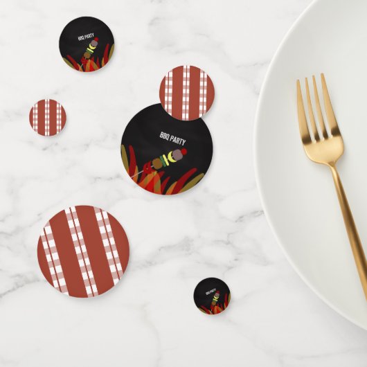 Vleesspiesjes BBQ Kookfeest Picknick Confetti (Groep)