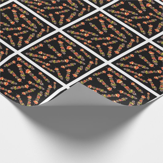 Vleesspiespatroon Cadeaupapier (Hoek)