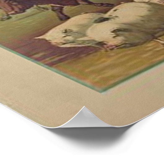 vleesverpakkingen poster (Hoek)