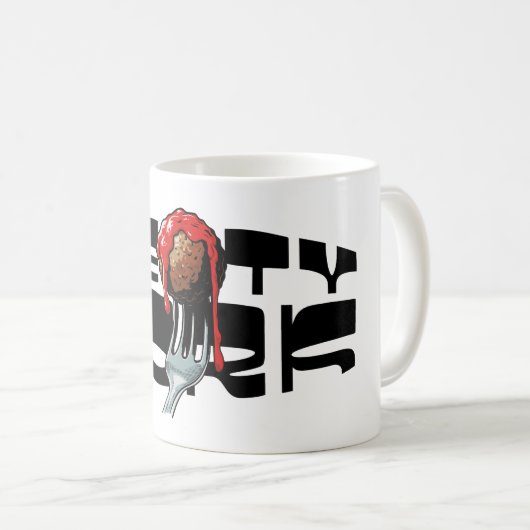 Vleesvork (Mighty Force) Koffiemok (Voorkant rechts)