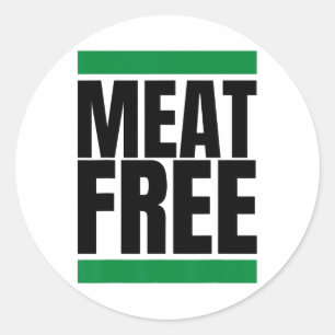 Vleesvrij Vegan Bodybuilding Vegan Straight Edge Ronde Sticker