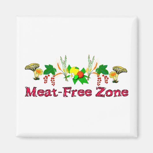 Vleesvrije zone magneet (Voorkant)