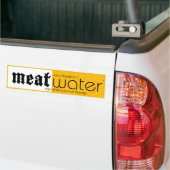 VleesWaterbreekster Bumpersticker (Op Truck)