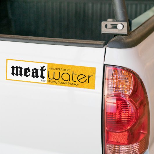 VleesWaterbreekster Bumpersticker (Op Truck)
