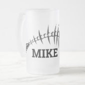 Vleetbeenderen Matglas Bierpul (Voorkant links)