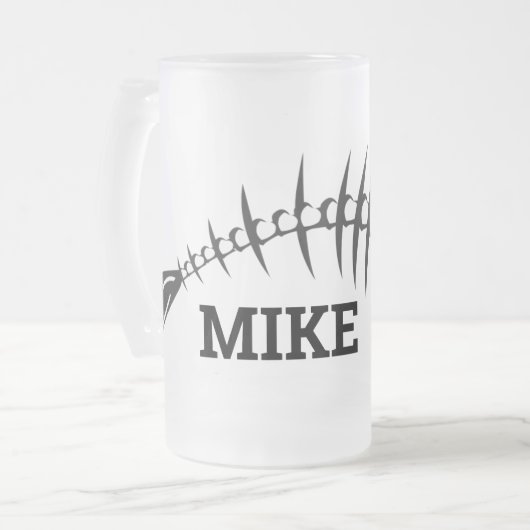 Vleetbeenderen Matglas Bierpul (Voorkant links)