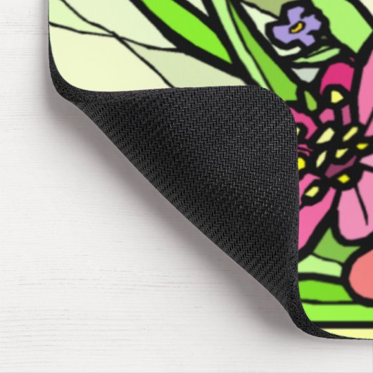 Vleetglas Vloertuin Mousepad Muismat (Hoek)