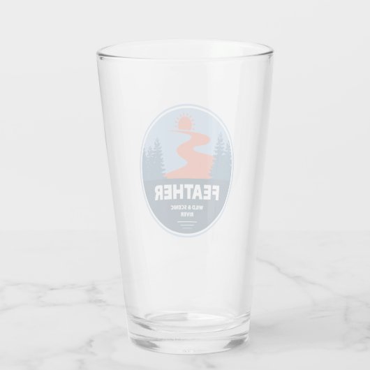 Vleethervrije en Schilderachtig rivier Glas (Achterkant)