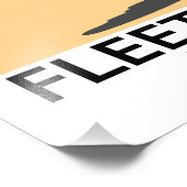 Vleethout, Lancashire Seaside-reisposter Foto Afdruk (Hoek)