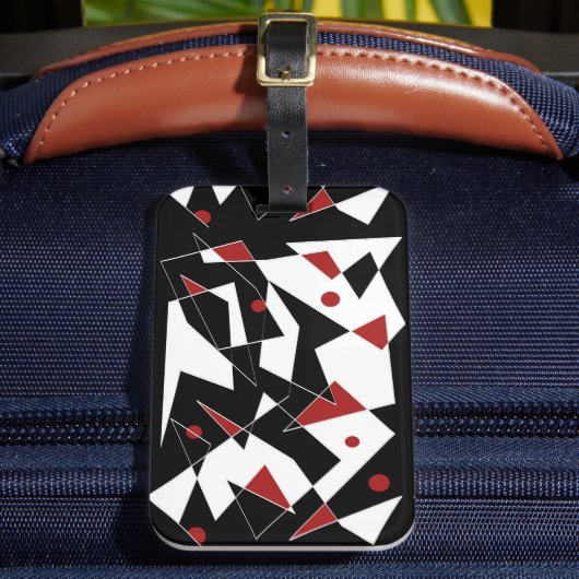 Vlek de rode ballen bagagelabel (Voorkant Insitu 2)