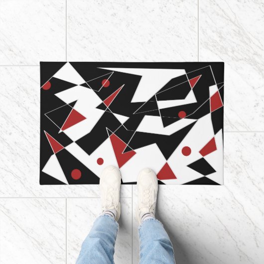 Vlek de Rode Ballen Door Mat (Binnen)