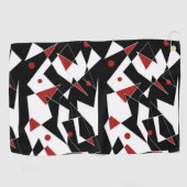 Vlek de rode ballen golfhanddoek (Horizontaal)