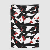 Vlek de rode ballen golfhanddoek (Voorkant)