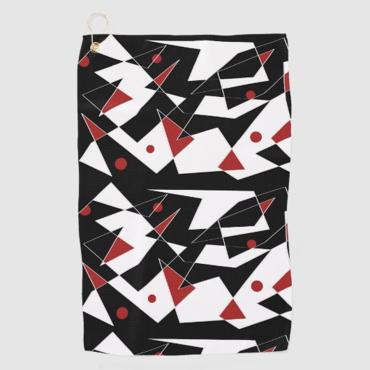 Vlek de rode ballen golfhanddoek (Voorkant)