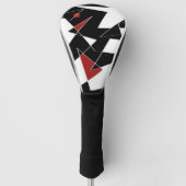 Vlek de rode ballen golfheadcover (Voorkant)