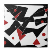 Vlek de Rode Ballen Keramische Tegel Tegeltje (Voorkant)