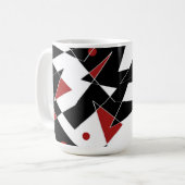 Vlek de rode ballen koffiemok (Voorkant links)