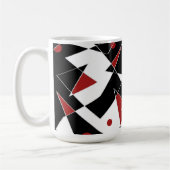 Vlek de rode ballen koffiemok (Links)