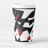 Vlek de rode ballen latte mok (Voorkant)