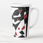 Vlek de rode ballen latte mok (Rechts)