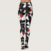 Vlek de rode ballen leggings (Achterkant)
