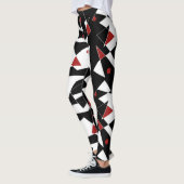 Vlek de rode ballen leggings (Links)