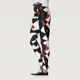 Vlek de rode ballen leggings