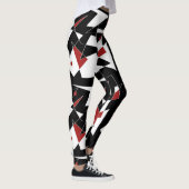 Vlek de rode ballen leggings (Rechts)