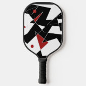 Vlek de rode ballen pickleball paddle (Achterkant)