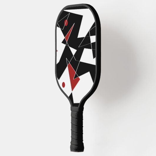 Vlek de rode ballen pickleball paddle (Links)
