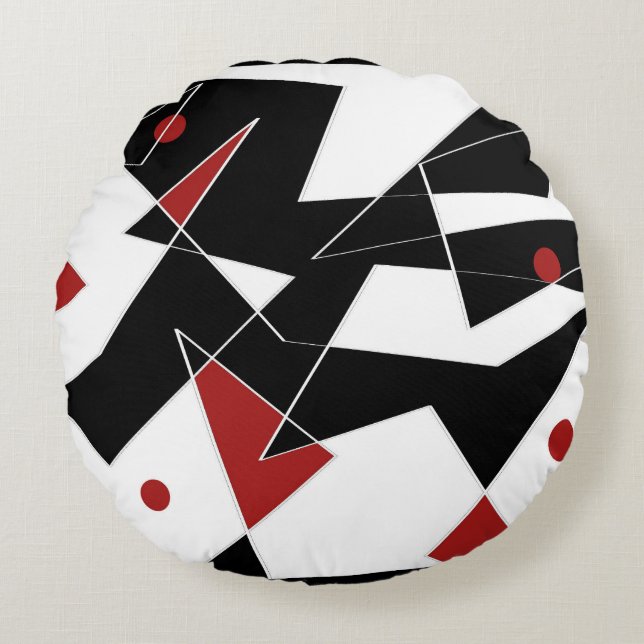 Vlek de rode ballen rond kussen (Voorkant)