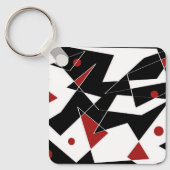 Vlek de rode ballen sleutelhanger (Voorkant)