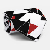 Vlek de rode ballen stropdas (Opgerold)