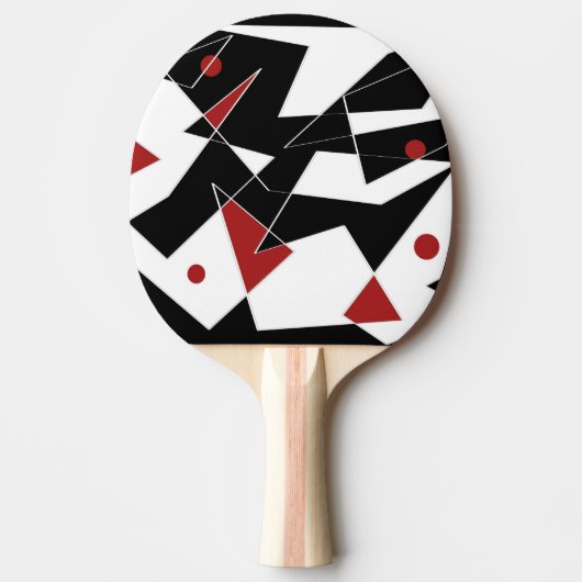 Vlek de rode ballen tafeltennisbatje (Voorkant)