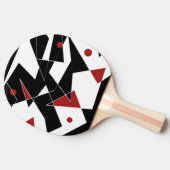 Vlek de rode ballen tafeltennisbatje (Zijkant)