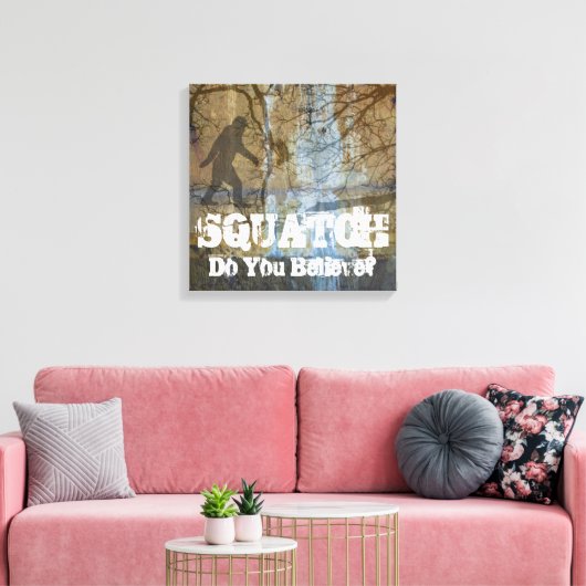 Vlek, geloof je? canvas afdruk (Insitu (Woonkamer))