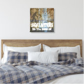 Vlek, geloof je? canvas afdruk (Insitu (Slaapkamer))