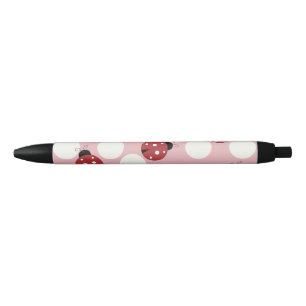 Vlek het Lieveheersbeestje Zwarte Inkt Pen